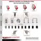 Service Caster 5 Inch 316SS Red Poly Swivel 1-3/8 Inch Expanding Stem Caster Lock Brake SCC SCC-SS316TTLEX20S514-PPUB-RED-138 - alternate 2
